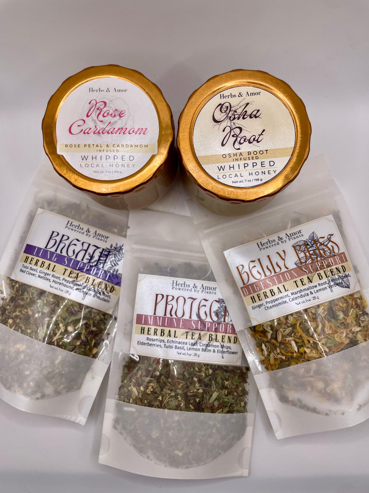 TEA BLENDS & INFUSED HONEYS